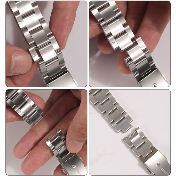 Small Waist Quick Release Watch Band For Apple Watch Series 8&7 41mm / SE 2&6&SE&5&4 40mm / 3&2&1 38mm(Silver Gold) - Watch Bands by PMC TechLife | Online Shopping South Africa | PMC TechLife