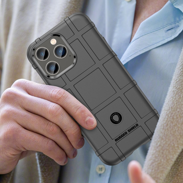 For iPhone 14 Pro Max Rugged Shield Full Coverage Shockproof TPU Case (Black) - iPhone 14 Pro Max Cases by PMC TechLife | Online Shopping South Africa | PMC TechLife | Buy Now Pay Later Mobicred