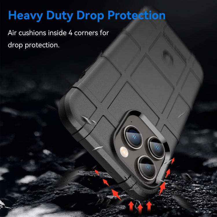 For iPhone 14 Pro Max Rugged Shield Full Coverage Shockproof TPU Case (Black) - iPhone 14 Pro Max Cases by PMC TechLife | Online Shopping South Africa | PMC TechLife | Buy Now Pay Later Mobicred