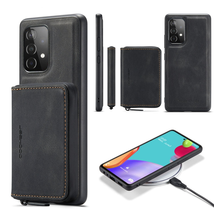 For Samsung Galaxy A33 5G JEEHOOD Magnetic Zipper Horizontal Flip Phone Leather Case(Black) - Galaxy Phone Cases by JEEHOOD | Online Shopping South Africa | PMC TechLife | Buy Now Pay Later Mobicred