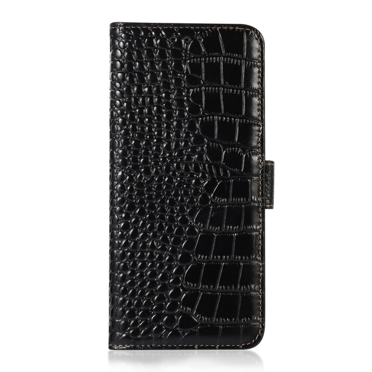 For Xiaomi 12 Lite Crocodile Top Layer Cowhide Leather Phone Case(Black) - Xiaomi Cases by PMC TechLife | Online Shopping South Africa | PMC TechLife