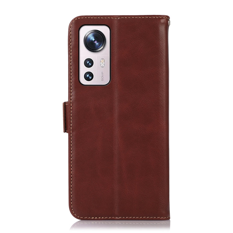 For Xiaomi 12 Lite Crazy Horse Top Layer Cowhide Leather Phone Case(Brown) - Xiaomi Cases by PMC TechLife | Online Shopping South Africa | PMC TechLife