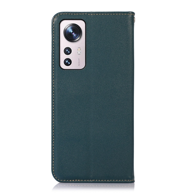 For Xiaomi 12 Lite KHAZNEH Nappa Top Layer Cowhide Leather Phone Case(Green) - Xiaomi Cases by PMC TechLife | Online Shopping South Africa | PMC TechLife