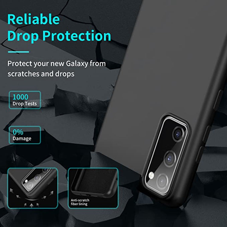 For Samsung Galaxy S20 FE 2022/S20 FE MagSafe Magnetic Liquid Silicone Phone Case(Black) - Galaxy S20 FE Cases by PMC TechLife | Online Shopping South Africa | PMC TechLife | Buy Now Pay Later Mobicred