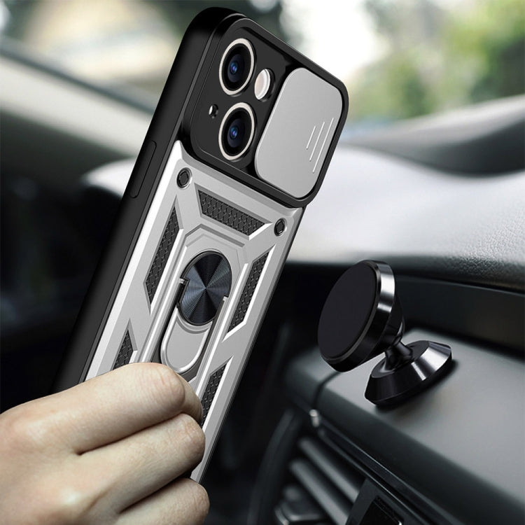 For iPhone 14 Sliding Camera Cover Design TPU+PC Phone Case (Silver) - free shipping - PMC TechLife - Order now!