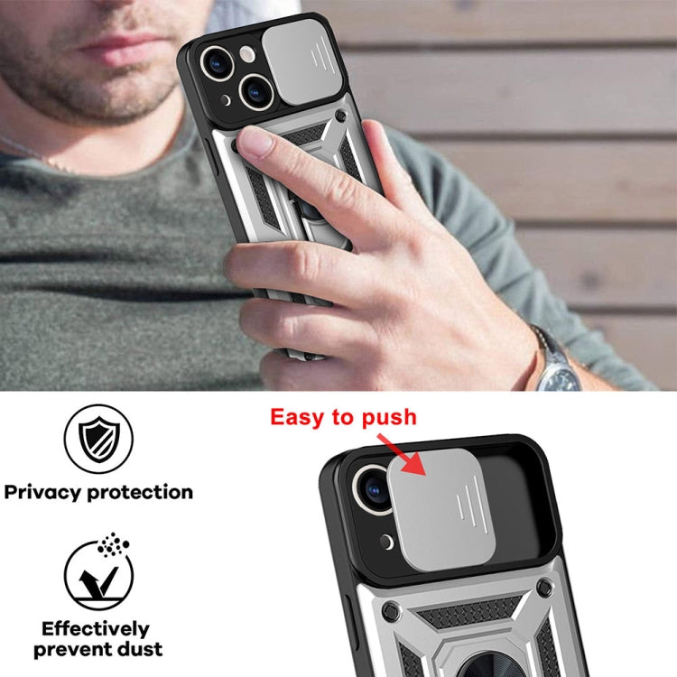 For iPhone 14 Sliding Camera Cover Design TPU+PC Phone Case (Silver) - free shipping - PMC TechLife - Order now!