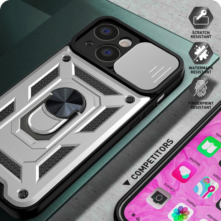 For iPhone 14 Sliding Camera Cover Design TPU+PC Phone Case (Silver) - free shipping - PMC TechLife - Order now!