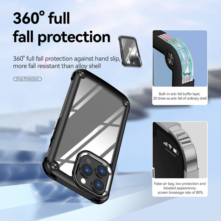 For iPhone 14 Pro Max TPU + PC Lens Protection Phone Case (Black) - iPhone 14 Pro Max Cases by PMC TechLife | Online Shopping South Africa | PMC TechLife | Buy Now Pay Later Mobicred