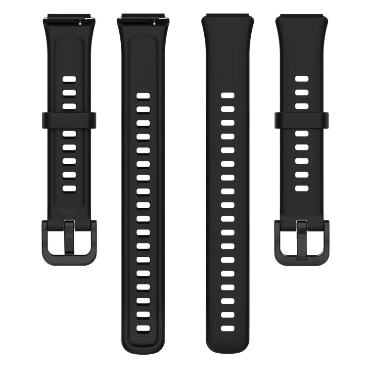 For Huawei Band 7 Silicone Watch Band(Black) - Watch Bands by PMC TechLife | Online Shopping South Africa | PMC TechLife | Buy Now Pay Later Mobicred