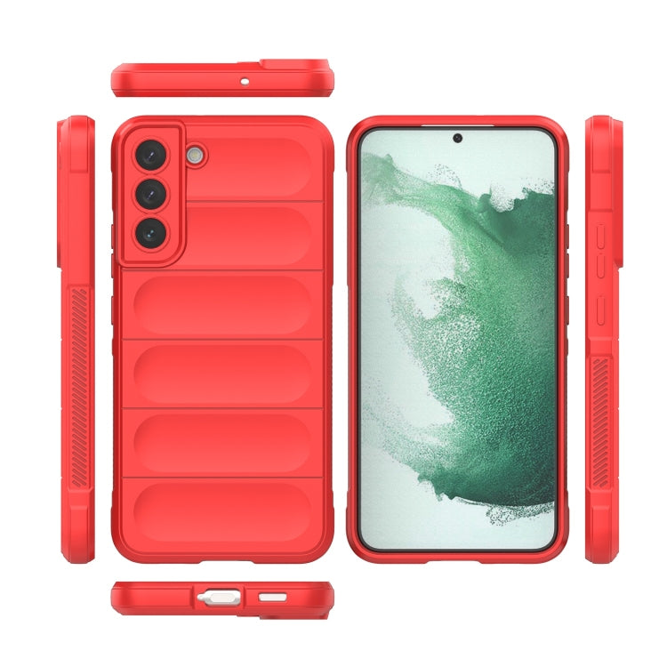 For Samsung Galaxy S22+ 5G Magic Shield TPU + Flannel Phone Case(Red) - Galaxy S22+ 5G Cases by PMC TechLife | Online Shopping South Africa | PMC TechLife | Buy Now Pay Later Mobicred