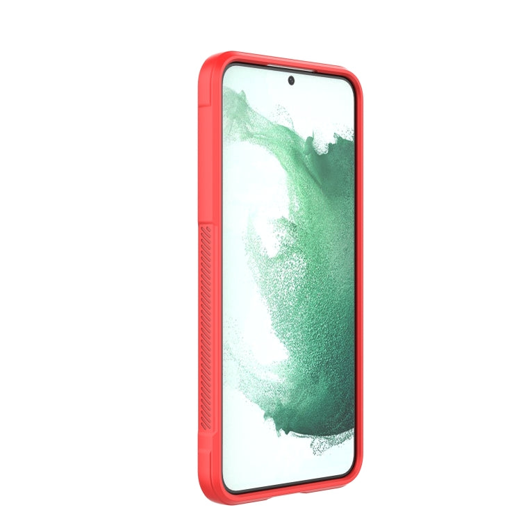 For Samsung Galaxy S22+ 5G Magic Shield TPU + Flannel Phone Case(Red) - Galaxy S22+ 5G Cases by PMC TechLife | Online Shopping South Africa | PMC TechLife | Buy Now Pay Later Mobicred