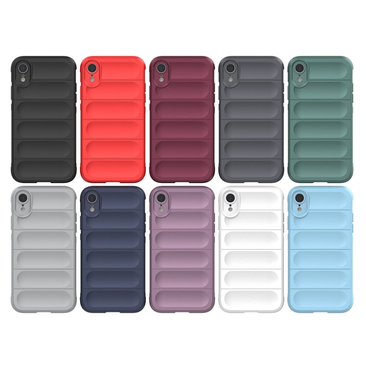 For iPhone XR Magic Shield TPU + Flannel Phone Case(Grey) - More iPhone Cases by PMC TechLife | Online Shopping South Africa | PMC TechLife | Buy Now Pay Later Mobicred