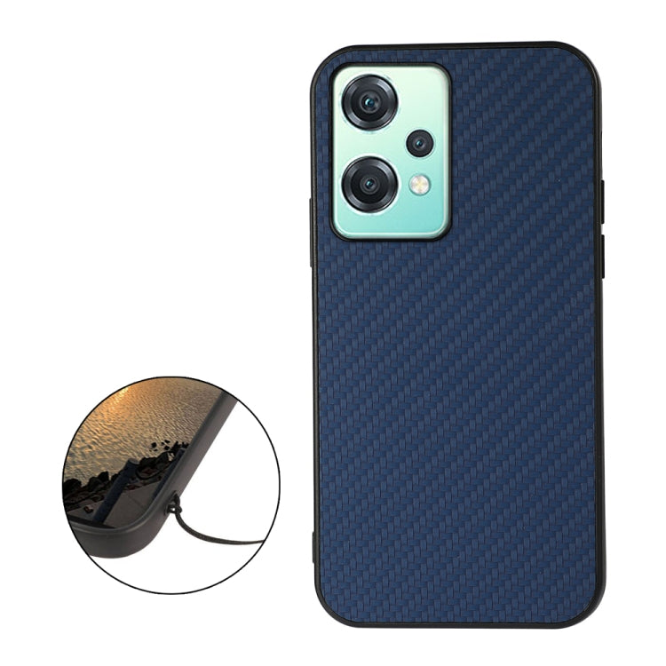 For OnePlus Nord CE 2 Lite 5G Carbon Fiber Texture Shockproof Protective Phone Case(Blue) - OnePlus Cases by PMC TechLife | Online Shopping South Africa | PMC TechLife | Buy Now Pay Later Mobicred