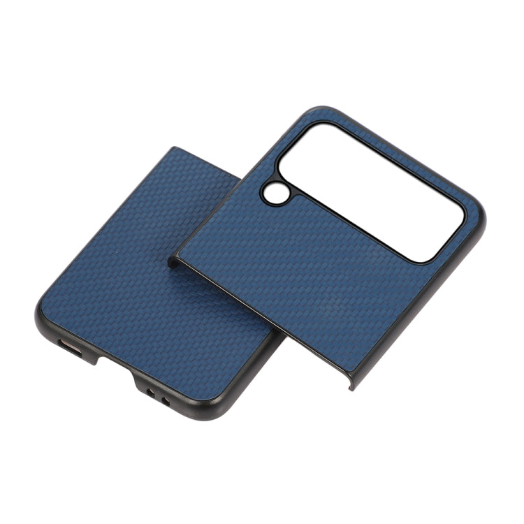 For Samsung Galaxy Z Flip4 Carbon Fiber Texture Shockproof Protective Phone Case(Blue) - free shipping - PMC TechLife - Order now!