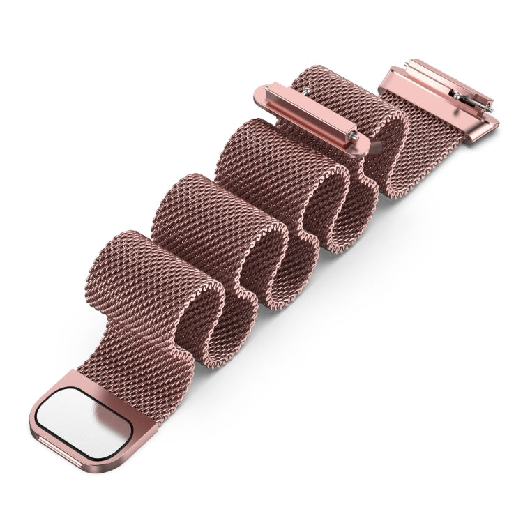 For Huawei Band 7 / 7 NFC Milan Metal Magnetic Watch Band(Rose Pink) - Watch Bands by PMC TechLife | Online Shopping South Africa | PMC TechLife | Buy Now Pay Later Mobicred