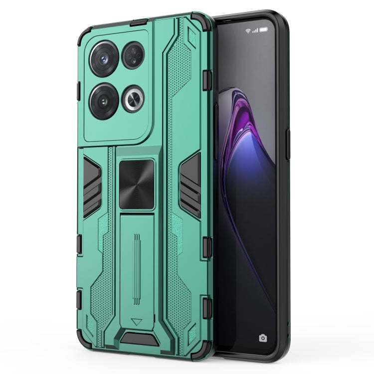 For OPPO Reno8 Pro 5G Supersonic PC + TPU Shock-proof Phone Case(Green) - OPPO Cases by PMC TechLife | Online Shopping South Africa | PMC TechLife | Buy Now Pay Later Mobicred