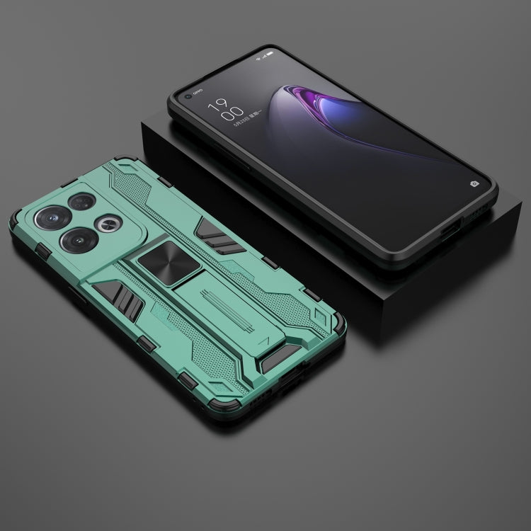 For OPPO Reno8 Pro 5G Supersonic PC + TPU Shock-proof Phone Case(Green) - OPPO Cases by PMC TechLife | Online Shopping South Africa | PMC TechLife | Buy Now Pay Later Mobicred