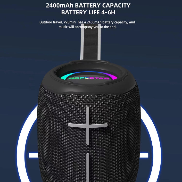 HOPESTAR P20 mini Waterproof Wireless Bluetooth Speaker(Black) - free shipping - PMC TechLife - Order now!