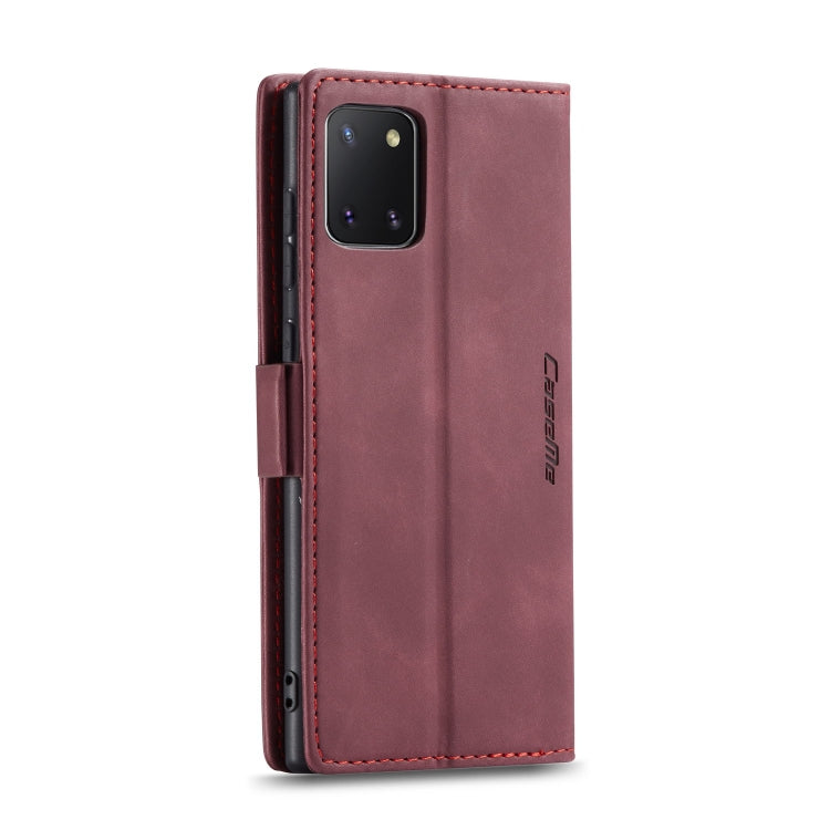 For Galaxy A81 / Note 10 Lite CaseMe Multifunctional Horizontal Flip Leather Case, with Card Slot & Holder & Wallet(Wine Red) - Galaxy Phone Cases by CaseMe | Online Shopping South Africa | PMC TechLife | Buy Now Pay Later Mobicred