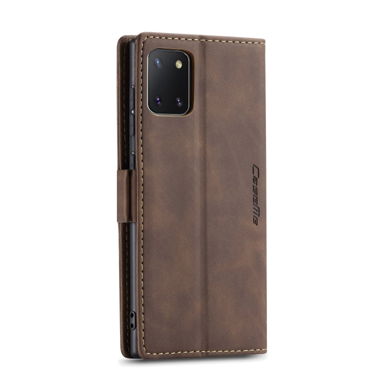 For Galaxy A81 / Note 10 Lite CaseMe Multifunctional Horizontal Flip Leather Case, with Card Slot & Holder & Wallet(Coffee) - Galaxy Phone Cases by CaseMe | Online Shopping South Africa | PMC TechLife | Buy Now Pay Later Mobicred