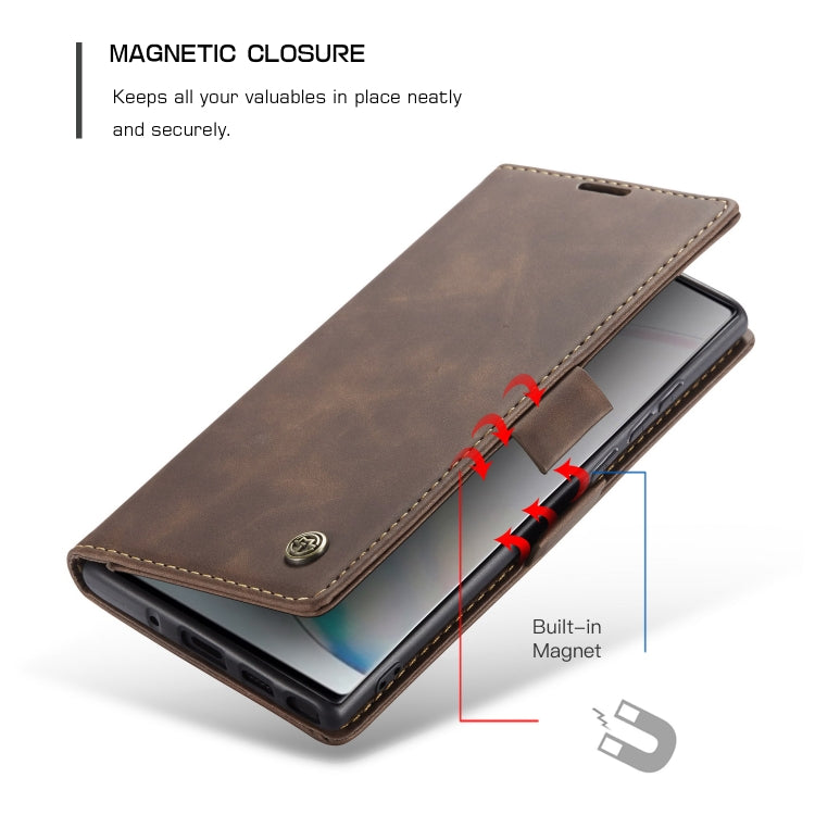 For Galaxy A81 / Note 10 Lite CaseMe Multifunctional Horizontal Flip Leather Case, with Card Slot & Holder & Wallet(Coffee) - Galaxy Phone Cases by CaseMe | Online Shopping South Africa | PMC TechLife | Buy Now Pay Later Mobicred