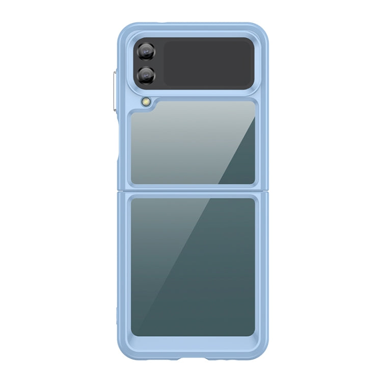 For Samsung Galaxy Z Flip4 5G Colorful Series Acrylic + TPU Phone Case(Blue) - Galaxy Z Flip4 5G Cases by PMC TechLife | Online Shopping South Africa | PMC TechLife | Buy Now Pay Later Mobicred