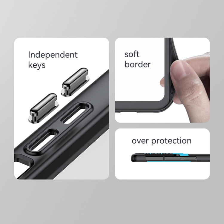 For Samsung Galaxy Z Fold4 5G Colorful Series Acrylic + TPU Phone Case(Black) - Galaxy Phone Cases by PMC TechLife | Online Shopping South Africa | PMC TechLife | Buy Now Pay Later Mobicred