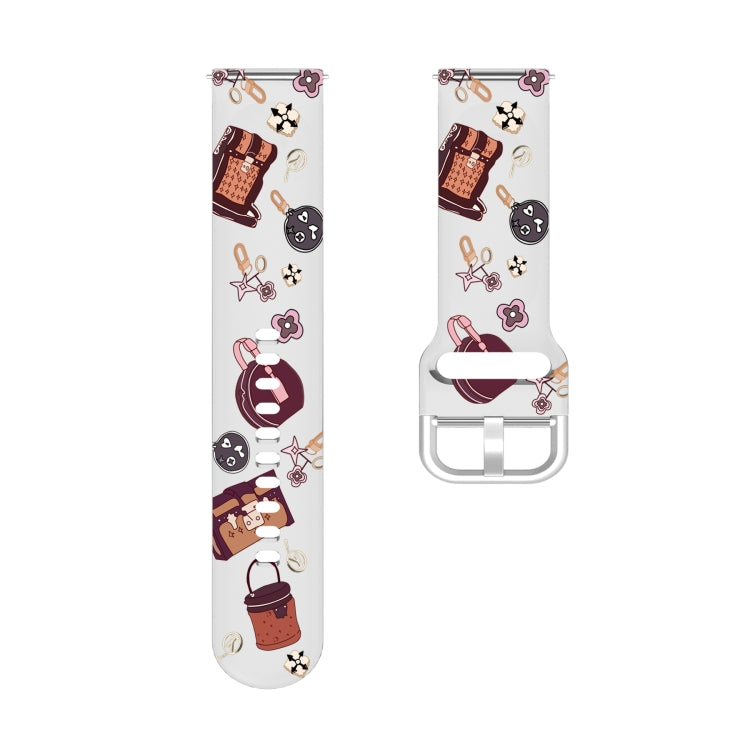 For Samsung Galaxy Watch4 20mm Transparent Printed TPU Silicone Watch Band(9) - Watch Bands by PMC TechLife | Online Shopping South Africa | PMC TechLife | Buy Now Pay Later Mobicred