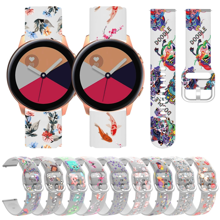 For Huawei Watch GT 3 Pro 22mm Transparent Printed TPU Silicone Watch Band(9) - Watch Bands by PMC TechLife | Online Shopping South Africa | PMC TechLife | Buy Now Pay Later Mobicred