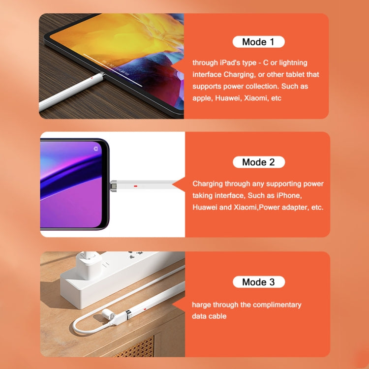 JD50 Bluetooth Active Stylus Pencil with Palm Rejection for iPad After 2018 Version - Stylus Pen by PMC TechLife | Online Shopping South Africa | PMC TechLife