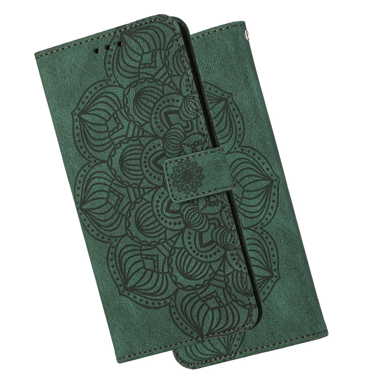For Xiaomi Redmi Note 7 / Note 7 Pro Mandala Embossed Flip Leather Phone Case(Green) - Xiaomi Cases by PMC TechLife | Online Shopping South Africa | PMC TechLife | Buy Now Pay Later Mobicred