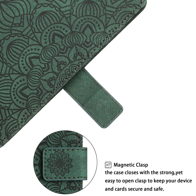 For Xiaomi Redmi Note 7 / Note 7 Pro Mandala Embossed Flip Leather Phone Case(Green) - Xiaomi Cases by PMC TechLife | Online Shopping South Africa | PMC TechLife | Buy Now Pay Later Mobicred