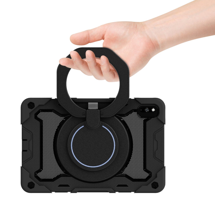 For Honor V6/Tablet V7 Armor Contrast Color Silicone + PC Tablet Case(Black) - Honor by PMC TechLife | Online Shopping South Africa | PMC TechLife | Buy Now Pay Later Mobicred