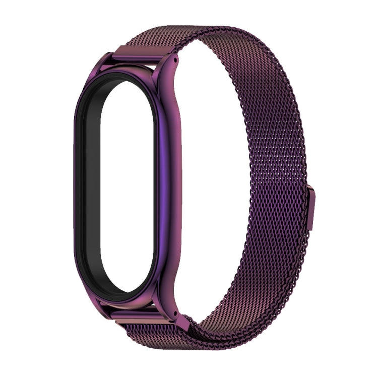 For Xiaomi Mi Band 7 / 7 NFC MIJOBS Milan Magnetic Plus Stainless Steel Watch Band(Purple) - free shipping - PMC TechLife - Order now!