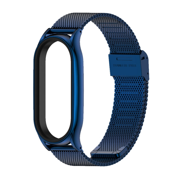 For Xiaomi Mi Band 7 / 7 NFC MIJOBS Milan Buckle Plus Stainless Steel Watch Band(Blue) - Watch Bands by MIJOBS | Online Shopping South Africa | PMC TechLife | Buy Now Pay Later Mobicred