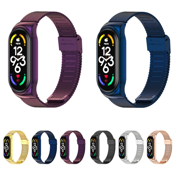 For Xiaomi Mi Band 7 / 7 NFC MIJOBS CS Milan Buckle Metal Watch Band(Gold) - free shipping - PMC TechLife - Order now!