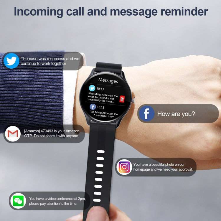 L1 1.32 inch IPS Color Screen Smart Wristband, Support Sleep Monitoring/Heart Rate Monitoring(Black) - free shipping - PMC TechLife - Order now!