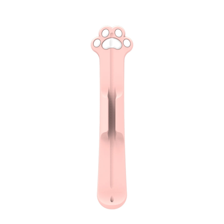 Stylus Silicone Magnetic Cartoon Pen Holder For Apple Pencil 1/2(Pink Cat Paw) - Pencil Accessories by PMC TechLife | Online Shopping South Africa | PMC TechLife