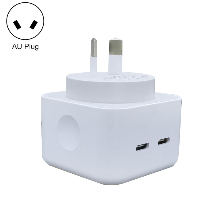 40W Dual PD USB-C / Type-C Charger for iPhone / iPad Series, AU Plug - USB Charger by PMC TechLife | Online Shopping South Africa | PMC TechLife | Buy Now Pay Later Mobicred