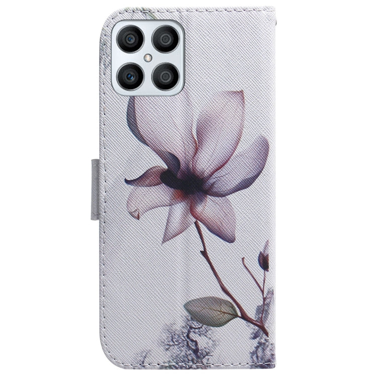 For Honor X8 Coloured Drawing Leather Phone Case(Magnolia Flower) - free shipping - PMC TechLife - Order now!