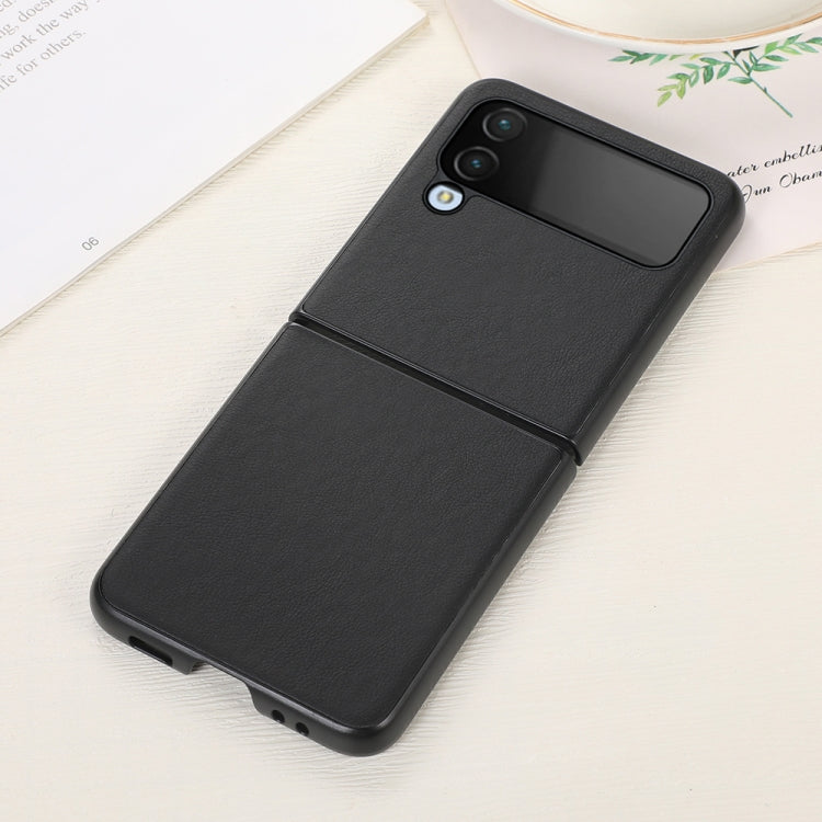 For Samsung Galaxy Z Flip4 Arashi Texture PU Phone Case(Black) - Galaxy Z Flip4 5G Cases by PMC TechLife | Online Shopping South Africa | PMC TechLife | Buy Now Pay Later Mobicred