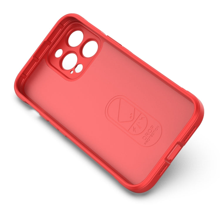 For iPhone 14 Pro Max Magic Shield TPU + Flannel Phone Case (Red) - iPhone 14 Pro Max Cases by PMC TechLife | Online Shopping South Africa | PMC TechLife | Buy Now Pay Later Mobicred
