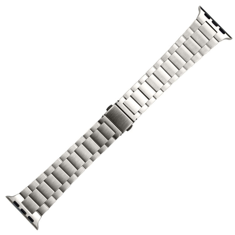 Small Waist Stainless Steel Watch Band For Apple Watch Series 8&7 45mm / SE 2&6&SE&5&4 44mm / 3&2&1 42mm (Starlight) - Watch Bands by PMC TechLife | Online Shopping South Africa | PMC TechLife