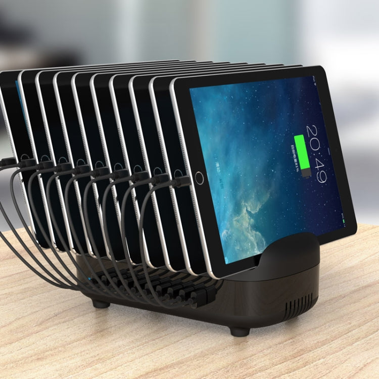 ORICO DUK-10P-DX 120W 5V 2.4A 10 Ports USB Charging Station, US Plug(Black) - free shipping - PMC TechLife - Order now!