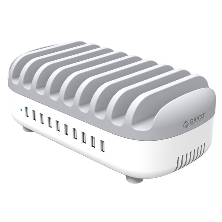 ORICO DUK-10P-DX 120W 5V 2.4A 10 Ports USB Charging Station, US Plug(White) - free shipping - PMC TechLife - Order now!