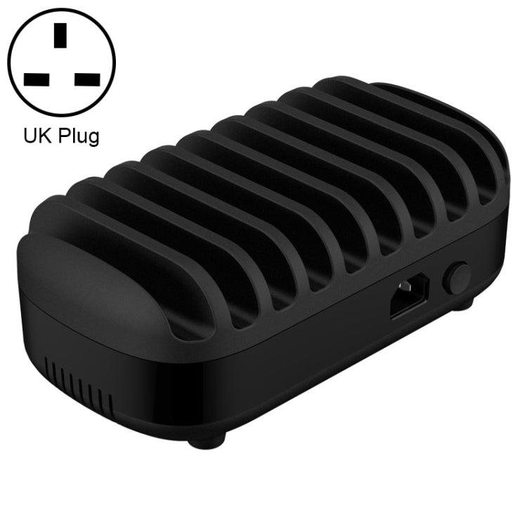 ORICO DUK-10P-DX 120W 5V 2.4A 10 Ports USB Charging Station, UK Plug(Black) - free shipping - PMC TechLife - Order now!