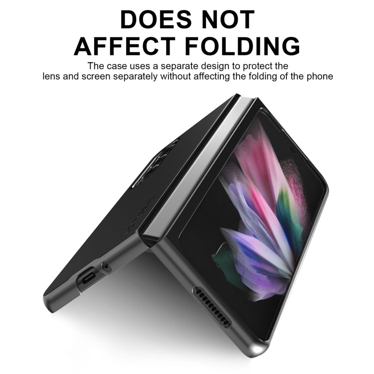 For Samsung Galaxy Z Fold4 5G LC.IMEEKE Shock-resistant Plain Leather All-inclusive Protective Case(Black) - Galaxy Z Fold4 5G Cases by LC.IMEEKE | Online Shopping South Africa | PMC TechLife | Buy Now Pay Later Mobicred
