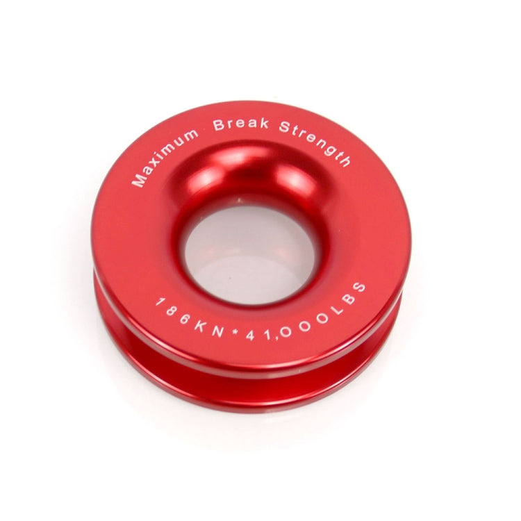Truck Winch Snatch Recovery Ring for Soft Shackle ATV UTV Rcovery 41000 lb(Red) - free shipping - PMC TechLife - Order now!