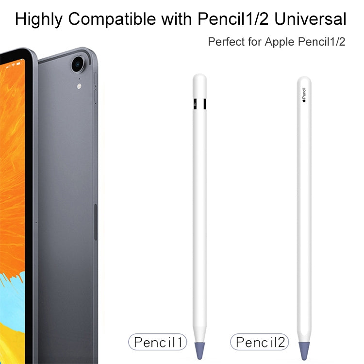 8 PCS / Set Universal Wearable Stylus Nib Cover For Apple Pencil 1 / 2(Blue) - Pencil Accessories by PMC TechLife | Online Shopping South Africa | PMC TechLife