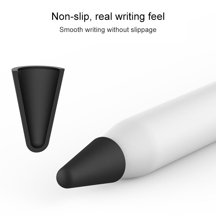 8 PCS / Set Universal Wearable Stylus Nib Cover For Apple Pencil 1 / 2(Grey) - Pencil Accessories by PMC TechLife | Online Shopping South Africa | PMC TechLife